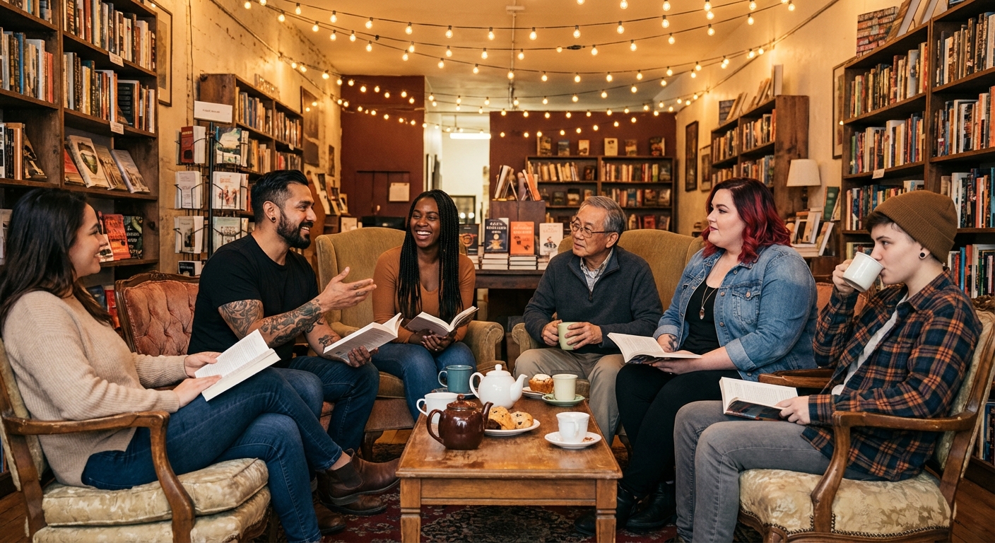 People gathered at a community event